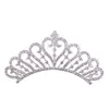 Haaraccessoires Wedding Crystal Crown Comb Comb Pearl Sticks Prom Hoofdband Kinderen feestevenementen Clear Rhinestone Tiaras Sliver Jewelry Chri DH5OW