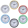 Wanduhren 12 Stunden Display Stille Retro Moderne runde Farbfarb Vintage rustikal dekorativ antikes Schlafzimmer Zeit Küche Home Uhr1 Drop DHMKO