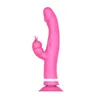 Produkty kosmetyczne Odłączona ssanie kubek g-punkt królika 10 wibracje podwójne silniki masażer realistyczny penis wibrator dildo kształt dziewczyna seksowne zabawki kobiety