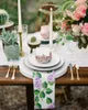 Serviette de table lilas fleurs motif serviettes carrées pour fête mariage décor torchon doux cuisine dîner