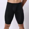 Underpants Men Ultra Thin Mid Length Convex Pouch Boxer Shorts Briefs Comfortable Tight Underwear Swimming Trunks Sleep Bottoms Panties