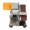 Mini lijadora de banda eléctrica, máquina afiladora de hoja angular DIY, pulidora, cortadora de escritorio, herramienta eléctrica para bordes 230106