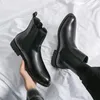 Erkek Ayakkabı Boot Kaliteli Erkekler İçin Yeni Boot Boot Erkek Vinage Klasik Elbise Chelsea Kış Zipper Boyutu 38-48