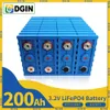 Lifepo4-batería Solar recargable de fosfato de hierro y litio, 200AH, 3,2 V, 12V, 24V, 36V, 48V, para EV, RV, carrito de Golf, yate