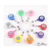 Keychains Bot￣o Snap Button Reels de Card de Id de Passo de Passo de Passagem Repuls￣o Relado PL Pl Nome da Tag Recos