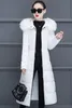 Trench da donna Giacche da donna Donna Parka Inverno 2023 Giacca da donna Felpe con cappuccio in pelliccia calda Parka lungo da donna J986