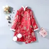 Ethnic Clothing Winter Year Embroidered Hair Long Sleeve Thicken Improved Cheongsam Small Jacket Windbreaker Tang Suit Cotton