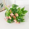 Decorative Flowers Artificial Daisy Simulation Silk Bouquet Wedding Bride Holding Pography Props Home Living Room Balcony Plant Decor