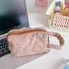 Cosmetic Bags Ins Fabric Makeup Toiletry Bag For Women Candy Organizer Cute Wrist Make Up Pouch Portable Student Pencil Case Gift