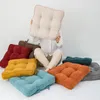 Pillow 45x45cm Home Soft Square Solid Color Seat Back Tie On Chair Sofa Car Pad Office