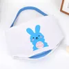 Feliz coelhinho da Páscoa Bolsas de coelho da primavera Bolsas de coelho Canvas Candy ovo Bolsa de armazenamento de ovos Crianças caçam ovos de evento Presentes