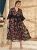 Plus Size Dresses TOLEEN Women Midi 2023 Summer Pink Luxury Designer Long Large Chic Elegant Turkish Evening Party Robe Clothing