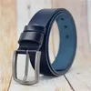 Ceintures ceinture en cuir de vache hommes noir/café/vert/blanc/bleu/rouge sangle mâle 3.8CM largeur hommes 100-130CM grande taille taille