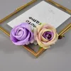 Fleurs décoratives 10pcs7cm Rose Soie Artificielle Têtes De Fleurs Décor DIY Guirlande Maison Mariage Anniversaire Décoration Scrapbook Artisanat Faux