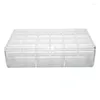 Smyckespåsar örhänge Organizer Box Acrylic för födelsedag