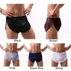 Underbyxor mäns sexiga sidospartboxare shorts stammar tränger vuxna låg stigning underkläder1