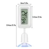 Mini-Hygrometer-Thermometer, digitaler Innen-Luftfeuchtigkeitsmesser, Monitor mit Saugnapf, großer Messbereich, 360-Grad-Drehung