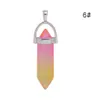 Charms Colorf Glass Zhexagon Prism Rainbow Pendant voor ketting sieraden maken vrouwen mannen groothandel drop levering bevindingen componenten Dhoky