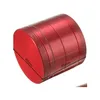 Altri Accessori per Fumatori Metallo Tabacco Fumo Herb Grinder 40X35Mm Rilevatore di Pipa di Lusso a 4 Strati Rettifica Filtro Hine Dh0295 Drop Del Dh0E5