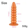 Articles de beaut￩ Sexy Shop Big Buttplug Soft Dildo Anal plug Silicone Butt Annal Toys Beads Toys for Gay Men Women Boules vaginales