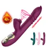 Articles de beauté Télescopique Poussée Sucer Vibromasseur pour Femme Gode Chauffage Clitoris Sucker Vagin Clitoris Stimulateur Adulte Jouets sexy Machine