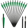 Crossbow Arrows 20 22 Inch Mixed Carbon Arrows Diameter 88 mm Tip Archery Hunting Shooting Removable Arrowhead Green 220812213K9862538