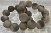 Strand Large Rock Druzy Blanc Gris Agate Bracelet 18-22mm Ronde Cristal Noir Perlé Homme Porte-Bonheur Prospérité Naturel