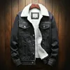 Men's Jackets Streetwear Men Jacket And Coat Warm Fleece Denim 2023 Winter Fashion Mens Jean Outwear Male Plus Size