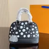 Kvinnor Polka Dot Seashell Bag lady crossbody väskor läder designer väska luxurys handväskor axelväska kvinnor mode klassisk handväska