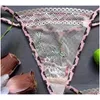 Maternité Intimates Dentelle Transparent Femmes Sous-vêtements Sous Lady Charm Sexy T Back Europe et Amérique 1 2BM J2 Drop Livraison Baby Kid Dhwoe