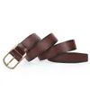 Belts Retro Unisex Belt Fashion Imitation Leather Alloy Pin Buckle Men Trend Business Affairs Simple Casual