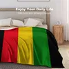 Blankets Green Yellow And Red Rasta Flag Woolen Blanket Picnics Graphic Vintage Yoga Great To The Touch Resist Pilling