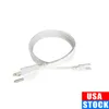 T5 T8 Tube Light Fixture LED Cord Switch 3Pin Lamp Connecting Wire Holder Socket Fittings Cables White Color 1FT 2FT 3.3FT 4FT 5FT 6 FT 6.6FT 100 Pcs Crestech