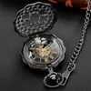 Relógios de bolso Flower Hollow Out Design Mechanical Watch de alta qualidade Colar unissex Presentes de jóias para meninos e meninas PJX1219