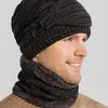 Berretti 3 pezzi/set Set di berretti neutri semplici Ultra morbidi per tenere al caldo la sciarpa invernale per il viso addensata