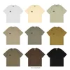 Designer Men's T Shirt Essential Three-dimensional Silicone Letters Simple Solid Color Casual Loose Round Neck Cotton T-shirt Couples Short-sleeved Tops