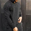 Tracksuits voor heren 2023 Spring en herfst gestreepte casual pak Fitness Running lange mouwen trui slanke broek tweedelig