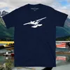 T-shirts pour hommes Piper Super Cub Auf Schwimmer Silhouette Shirt