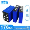 3.2V 176AH LIFEPO4 배터리 1/4/8/16/32PCS RV 골프 카트 요트 지게차를위한 충전식 리튬 철 포스페이트 세포 12V 24V 36V