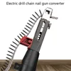 Nail Gun Electric Drywall Screw Wodworking Tool Cordless Power Borr Justerbar längd och djup lättanvänd snickeri 230106