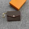 Fashion Designers coin purse Womens zipper key pouch Purse M62017 Ring Credit Card Holder Wallet Canvas luxury NO12568