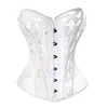 Bustiers Corsets XS/6XL 코르셋 블랙 중공 인쇄 메쉬 섹시 강철 여성 신체 모양의 천