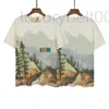 Men's T-Shirts Luxury T Shirt For Men Women Unisex Designer Tees Shirts Snow Mountain Printed Breathable Classic Summer Short Sleeve Tops Streewear BONT