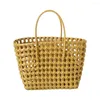 Storage Boxes Breathable Comfortable Handle Handmade Shopping Basket Supplies