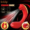 Oggetti di bellezza Licklip Make Up Box Magic Vibrators Women Sexy Toys Clitoral Stimolazione succhiare la masturbazione delle vibrazioni G Spot Massager Adult Toy