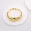 Bangle Dubai Chain Cuff for Women Scale Shape Plated Armband Jewelry Nigerian Wedding Party Gift