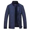 Kurtki męskie moda kurtka z piórem menu cienki zwykły płaszcz wierzchnia wierzchnia na wiosenny jesień plus rozmiar