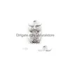 Charms 20pcs/lote 12x25mm Golden Sier Color Animal Owl Pingente Pingnder Fit for DIY J￳ias de Gesto de Gest￣o Divulgada J￳ias Drop Delivery DHCDM