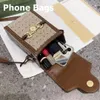 Designer Cuir TwoG Bandoulière Portefeuille Étuis de téléphone Sacs pour iPhone 15 14 13 12 11 16 17 18 pro max X Xs 8 7 Plus Étui Samsung S22 S21 S20 S23 S24 S25 Sac Ultra Luxe avec Logo