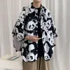 Bluzki damskie Śliczne harajuku koszulka kobiety panda nadruk krótkie rękaw Top Haut Printemps Femme 2023 Tomboy Style Animal Kawaii Gothic